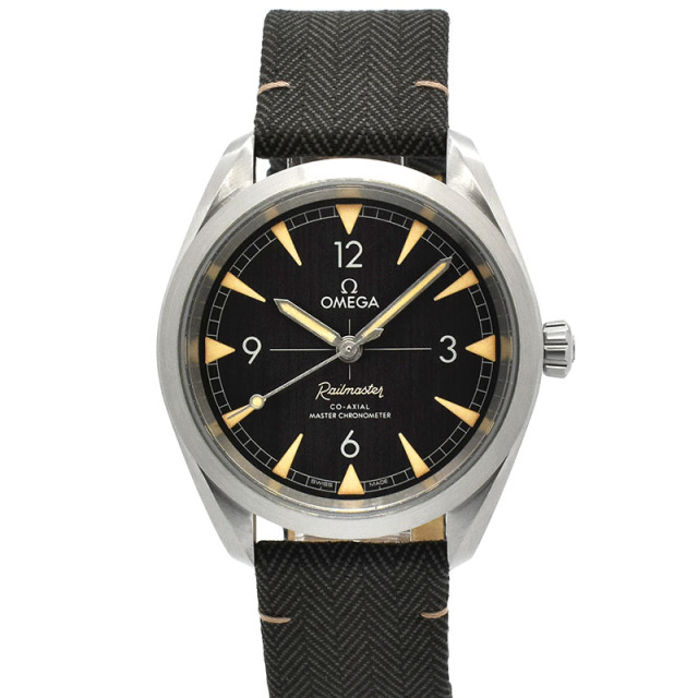 オメガ　OMEGA　シーマスター レイルマスター マスタークロノメーター　220.12.40.20.01.001　ブラック　40mm　USED　中古
