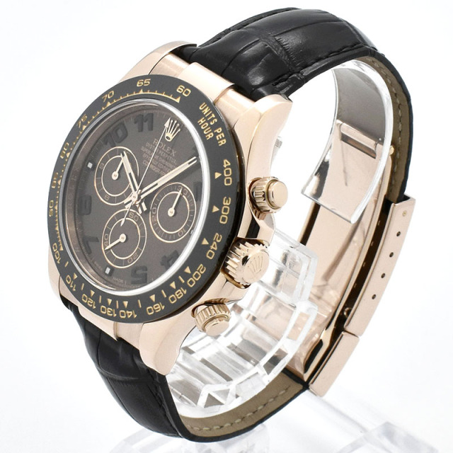 ロレックス ROLEX デイトナ Ref.116515LN 18KERG 40mm チョコレートブラウン 革ベルト ランダム番 USED 中古