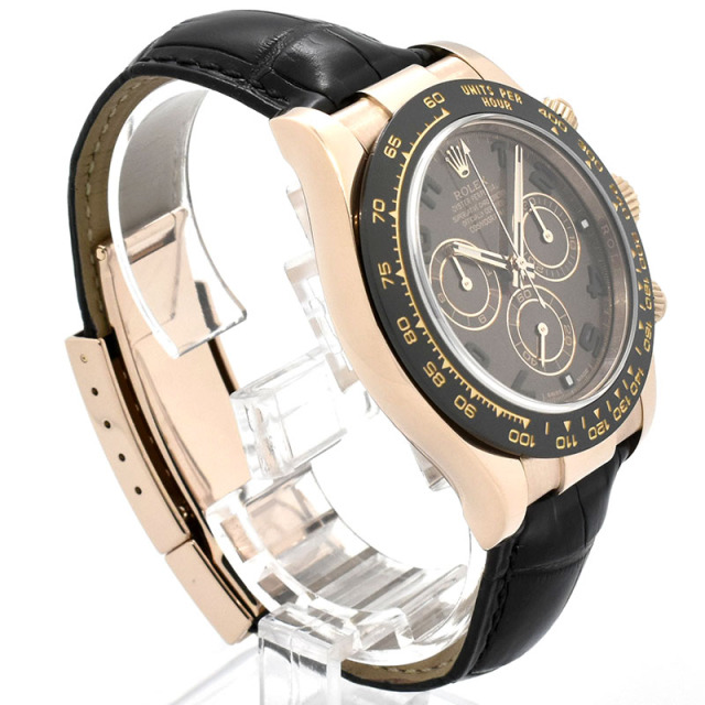 ロレックス ROLEX デイトナ Ref.116515LN 18KERG 40mm チョコレートブラウン 革ベルト ランダム番 USED 中古