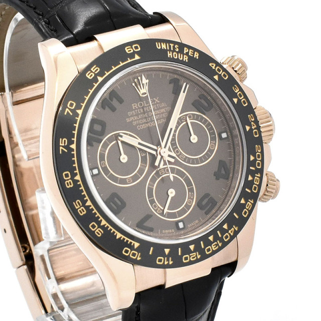 ロレックス ROLEX デイトナ Ref.116515LN 18KERG 40mm チョコレートブラウン 革ベルト ランダム番 USED 中古