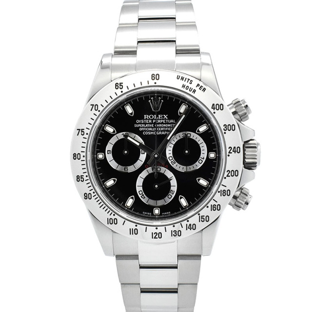 ロレックス　ROLEX　デイトナ　Ref.116520　SS　ブラック　ランダム番　鏡面バックル　USED　中古