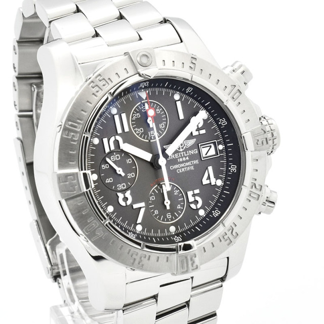 ブライトリング BREITLING アベンジャー スカイランド A338F34PRS(A13380) グレー 45mm USED 中古