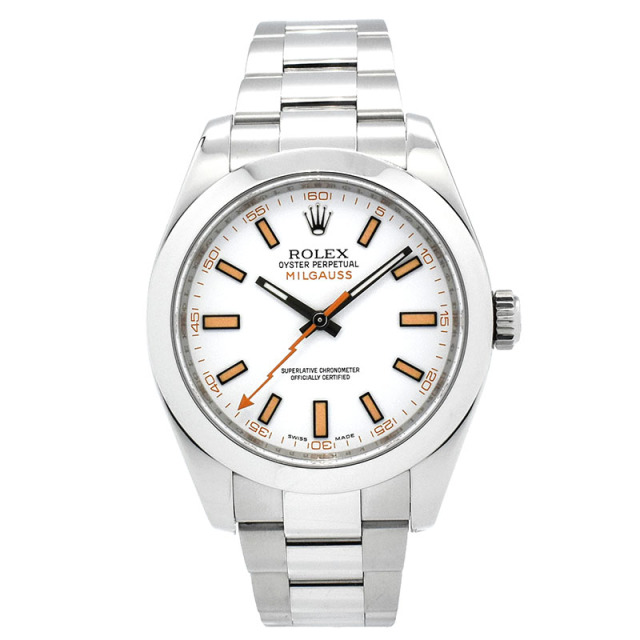 ロレックス　ROLEX　ミルガウス　116400　ホワイト　V番　生産終了　USED　中古