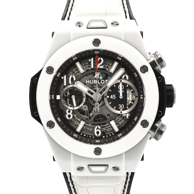 ウブロ　HUBLOT　ビッグバン  ウニコ　411.HX.1170.RX　ホワイト　45mm　セラミック　USED　中古