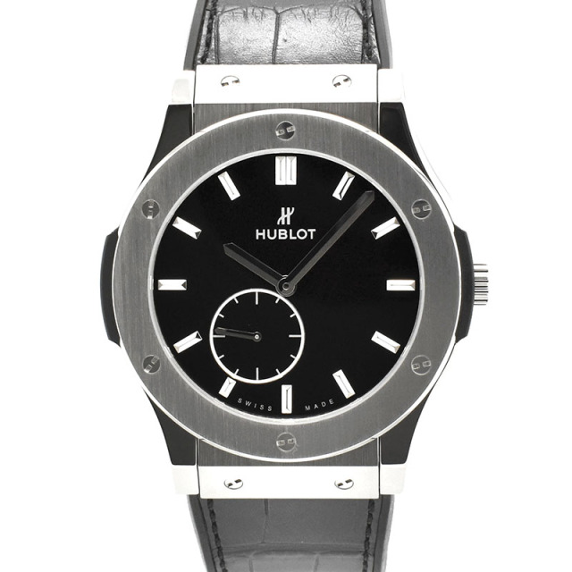 ウブロ　HUBLOT　クラシックフュージョン ウルトラシン チタニウム　515.NX.1270.LR　45mm　手巻き　USED　中古