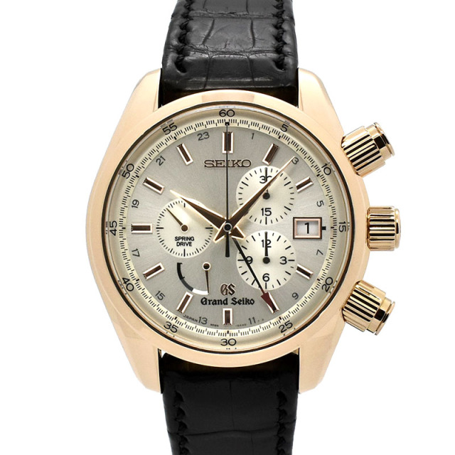 セイコー　SEIKO　グランドセイコー スプリングドライブ クロノグラフ　SBGC004　18KPG　43.5mm　USED　中古