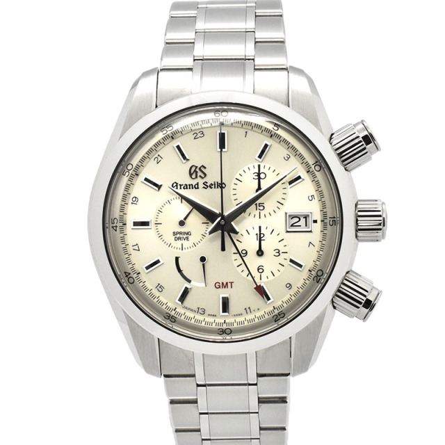 グランドセイコー　GRAND SEIKO　スポーツコレクション スプリングドライブ クロノグラフ　SBGC201　シルバー　43.5mm　マスターショップ限定　USED　中古