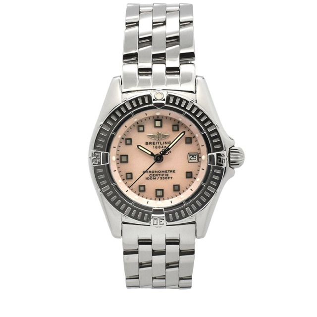 ブライトリング　BREITLING　カリスティーノ　A72345　ピンクシェル　29mm　クォーツ　USED　中古