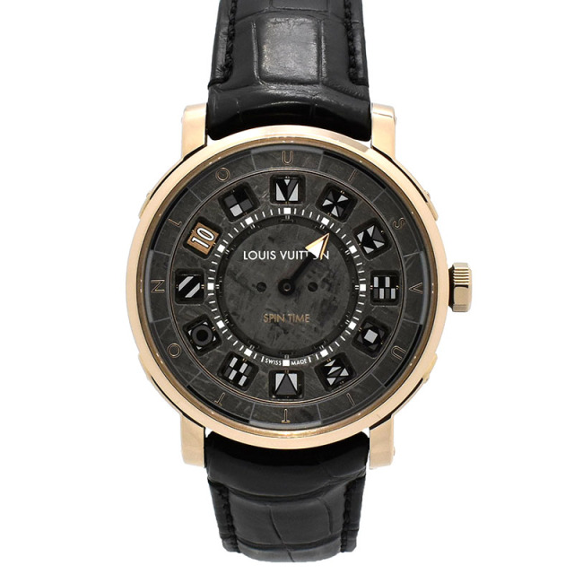 ルイヴィトン　LOUIS VUITTON 　エスカル スピンタイム メテオライト　Q5EGA0　41mm　18KPG/チタン　USED　中古