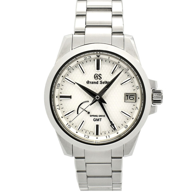 グランドセイコー　GRAND SEIKO　スプリングドライブ GMT パワーリザーブ　SBGE209　ホワイト　39.4mm　USED　中古
