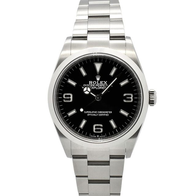 ロレックス　ROLEX　エクスプローラー1　Ref.124270　36mm　ブラック　USED　中古