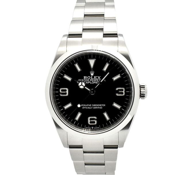 ロレックス　ROLEX　エクスプローラー1　Ref.124270　36mm　ブラック　USED　中古