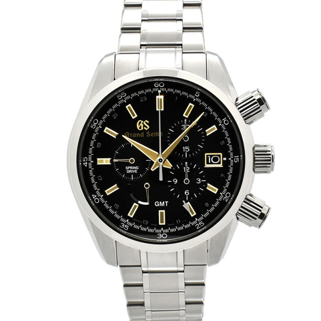 グランドセイコー　GRAND SEIKO　スポーツコレクション スプリングドライブ クロノグラフ　SBGC205　ブラック　43.5mm　ブライトチタン　USED　中古