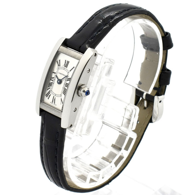 カルティエ CARTIER タンクアメリカンミニ WSTA0032 日本限定 27×15.2mm シルバー USED 中古