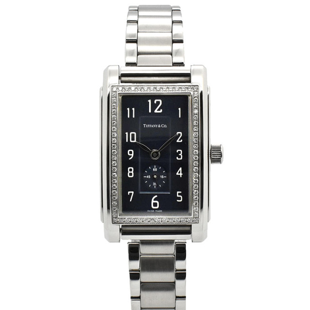 ティファニー　TIFFANY&Co.　グランド レクタンギュラー　Ref.19475417　ダイヤベゼル　35×22mm　USED　中古