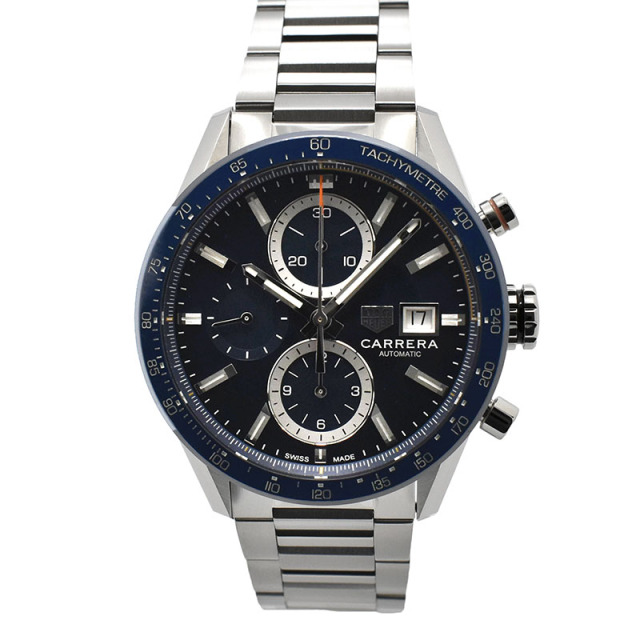 タグホイヤー　TAG HEUER　カレラ クロノグラフ キャリバー16　CBM2112.BA0651　41mm　ブルー　USED　中古