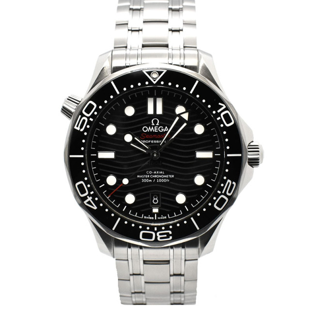 オメガ　OMEGA　シーマスター300 コーアクシャル マスタークロノメーター　210.30.42.20.01.001　ブラック　42mm　USED　中古