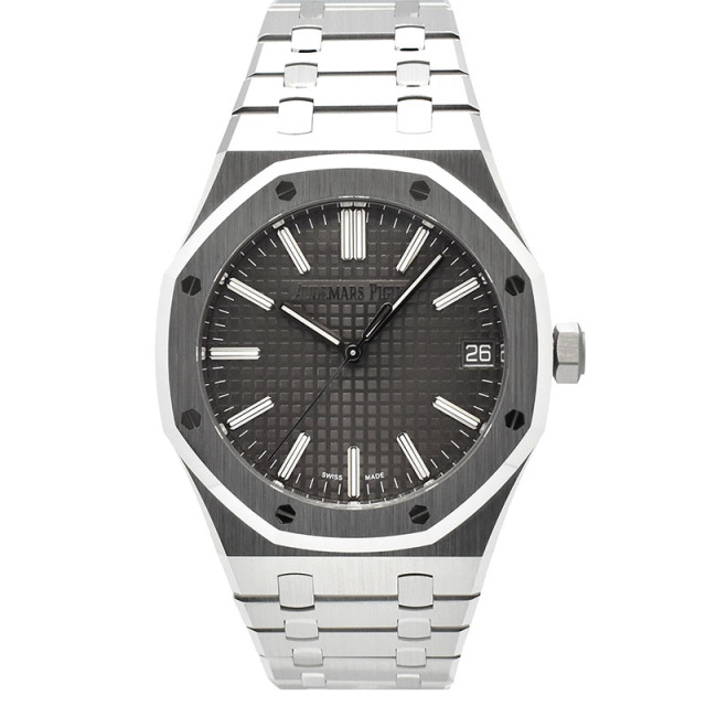 オーデマ・ピゲ　AUDEMARS PIGUET　ロイヤルオーク オートマティック 50周年記念　15510ST.OO.1320ST.05　41mm　グレー　未使用品
