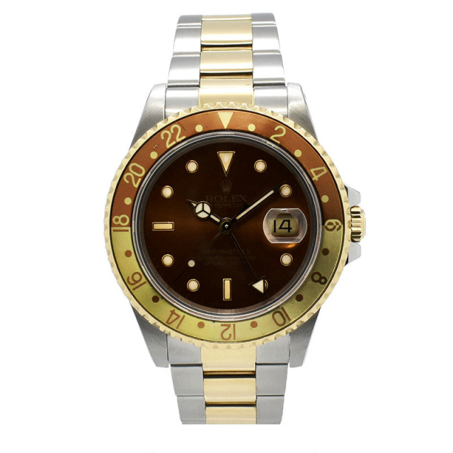 ロレックス　ROLEX　GMTマスター2　Ref.16713　ブラウン　N番　40mm　USED　中古