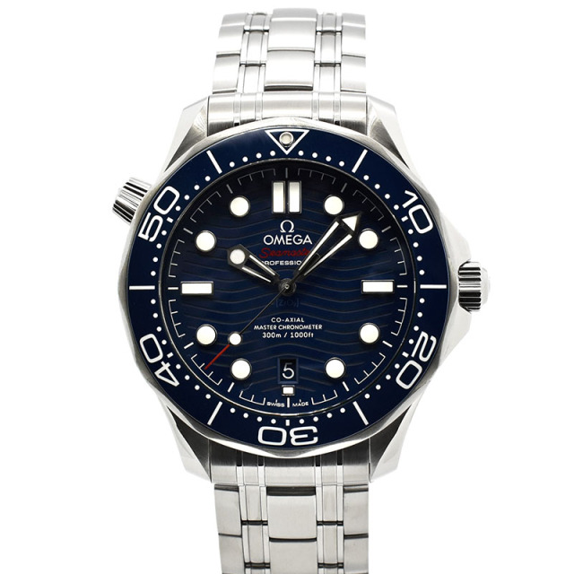 オメガ　OMEGA　シーマスター300 コーアクシャル マスタークロノメーター　210.30.42.20.03.001　ブルー　42mm　USED　中古