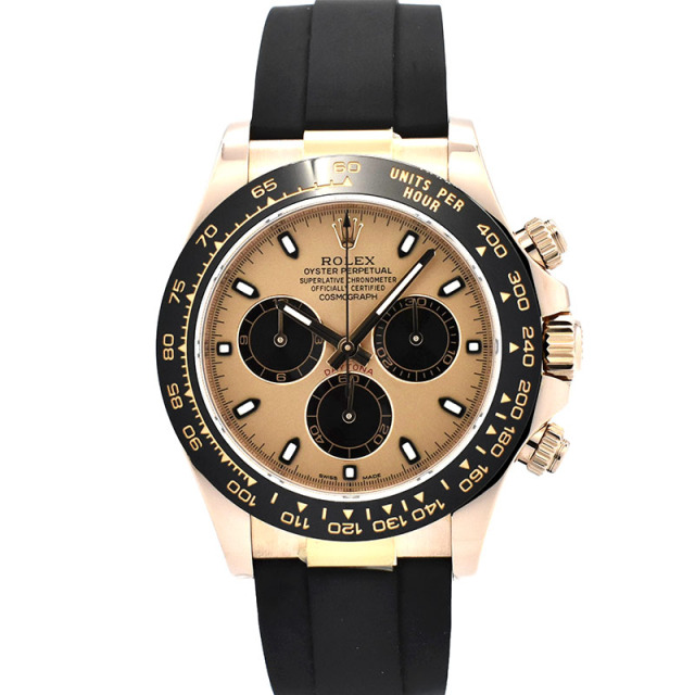ロレックス　ROLEX　デイトナ　Ref.116515LN　18KERG　ピンク/ブラック　オイスターフレックス　USED　中古