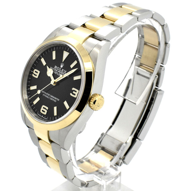 ロレックス ROLEX エクスプローラー1 Ref.124273 36mm ブラック 18KYG/SS USED 中古