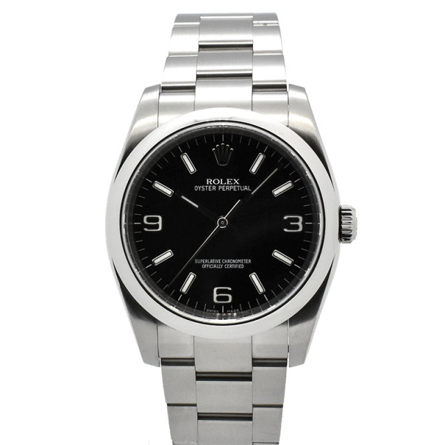 ロレックス　ROLEX　オイスターパーペチュアル　Ref.116000　ブラック369　36mm　SS　日本限定　M番　USED　中古