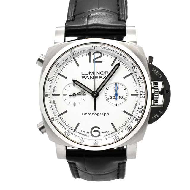 パネライ　PANERAI　ルミノール クロノ　PAM01218　X番　44mm　ホワイト　USED　中古