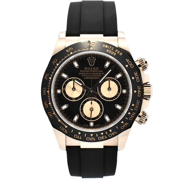 ロレックス　ROLEX　デイトナ　Ref.116515LN　18KERG　ブラック/ピンク　オイスターフレックス　USED　中古