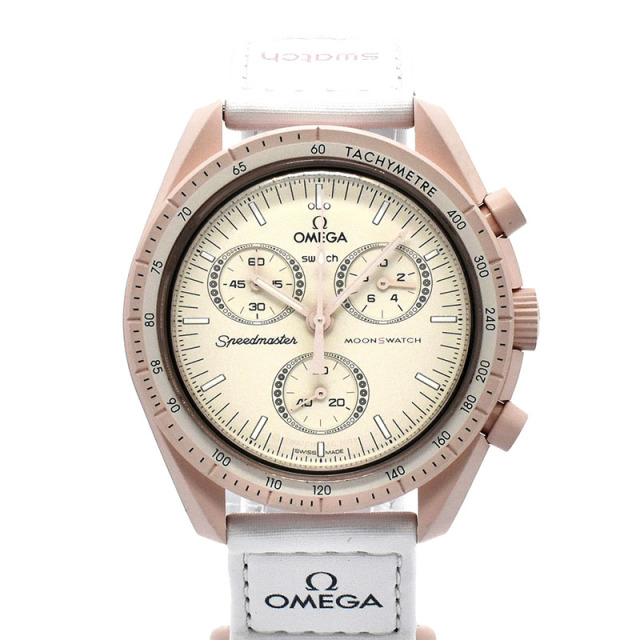 オメガ×スウォッチ　OMEGA×Swatch　ミッション トゥ ヴィーナス　SO33P100　バイオセラミック　42mm　USED　中古