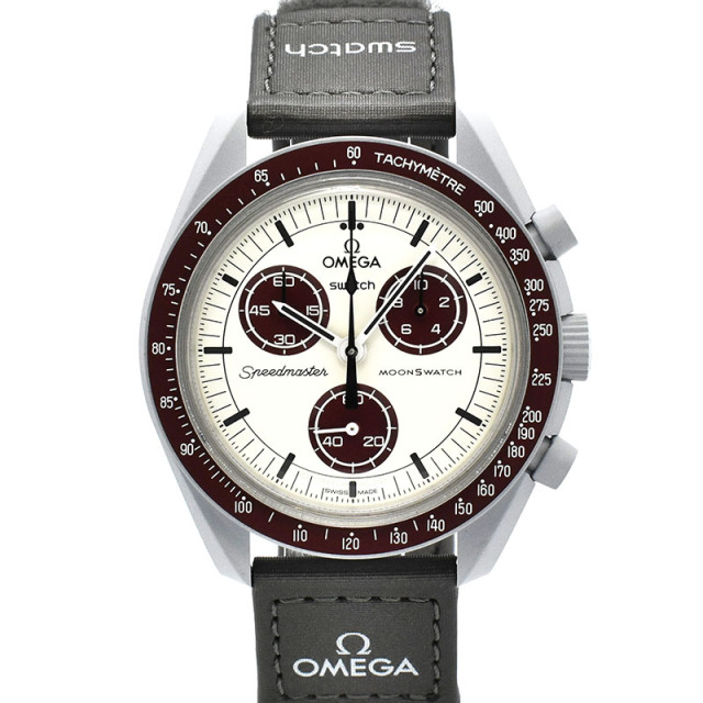 オメガ×スウォッチ　OMEGA×Swatch　ミッション トゥ プルート　SO33M101　バイオセラミック　42mm　USED　中古