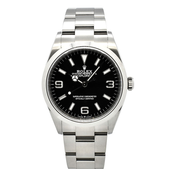 ロレックス　ROLEX　エクスプローラー1　Ref.124270　36mm　ブラック　USED　中古