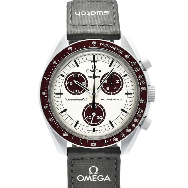 オメガ×スウォッチ　OMEGA×Swatch　ミッション トゥ プルート　SO33M101　バイオセラミック　42mm　USED　中古