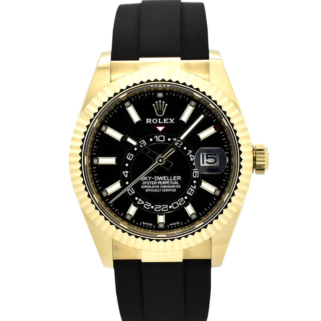 ロレックス　ROLEX　スカイドゥエラー　Ref.326238　18KYG　ブラック　42mm　USED　中古