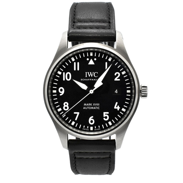 IWC　パイロットウォッチ　マーク18　IW327009　ブラック　40mm　USED　中古
