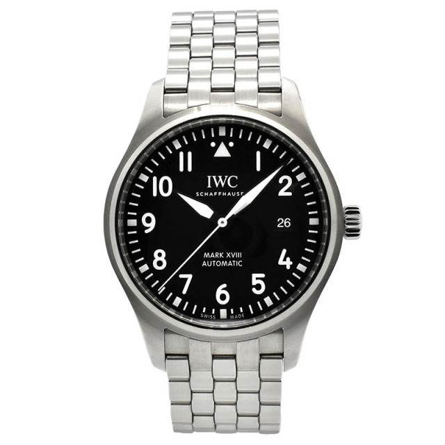 IWC　パイロットウォッチ　マーク18　IW327011　ブラック　40mm　USED　中古