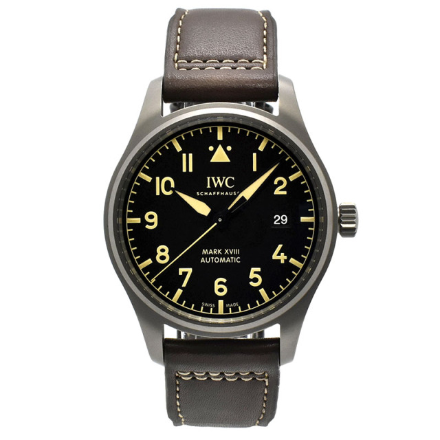 IWC　パイロットウォッチ　マーク18 ヘリテージ　IW327006　ブラック　チタン　40mm　USED　中古