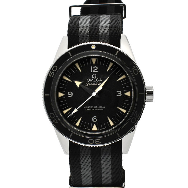 オメガ　OMEGA　シーマスター300 マスターコーアクシャル　233.30.41.21.01.001　NATOストラップ　41mm　USED　中古