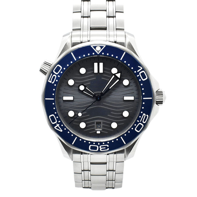 オメガ　OMEGA　シーマスター ダイバー300M コーアクシャル マスタークロノメーター　210.30.42.20.06.001　グレー　USED　中古
