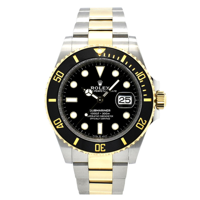 ロレックス　ROLEX　サブマリーナデイト　Ref.126613LN　18KYG/SS　41mm　ブラック　USED　中古