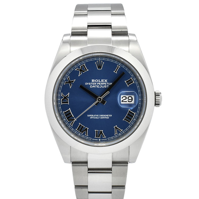ロレックス ROLEX デイトジャスト41 Ref.126300 41mm ブルー USED 中古