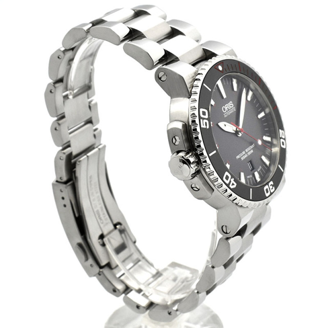 オリス ORIS アクイス レッド リミテッドエディション 733 7653 4183M 中古