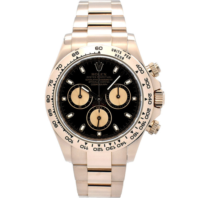 ロレックス　ROLEX　デイトナ　Ref.116505　エバーローズゴールド　ブラック/ピンク　ランダム番　40mm　USED　中古