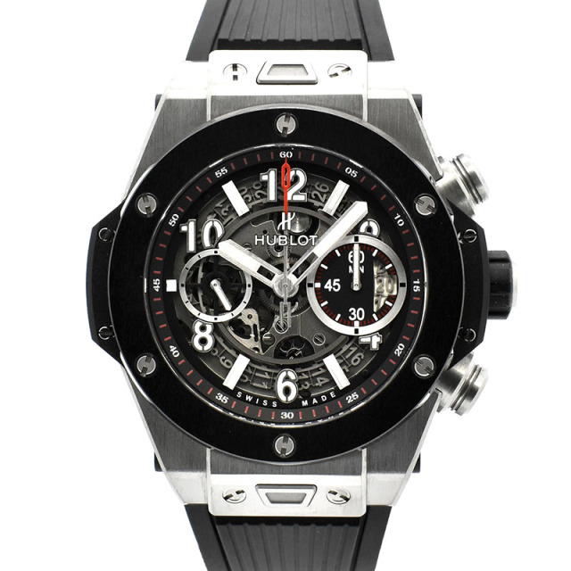 ウブロ　HUBLOT　ビッグバン ウニコ チタニウム セラミック　411.NM.1170.RX　45mm　USED　中古