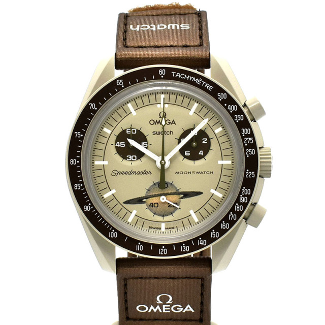 オメガ×スウォッチ　OMEGA×Swatch　ミッション トゥ サターン　SO33T100　バイオセラミック　42mm　未使用品