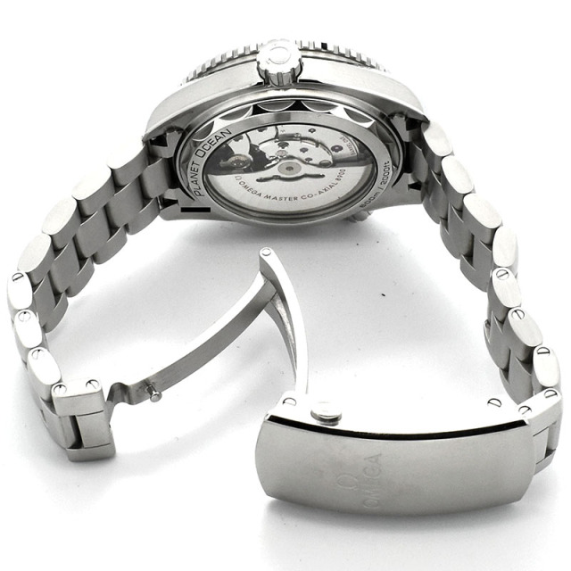オメガ OMEGA シーマスター プラネットオーシャン マスタークロノメーター 215.30.44.21.01.001 ブラック 43.5mm USED 中古