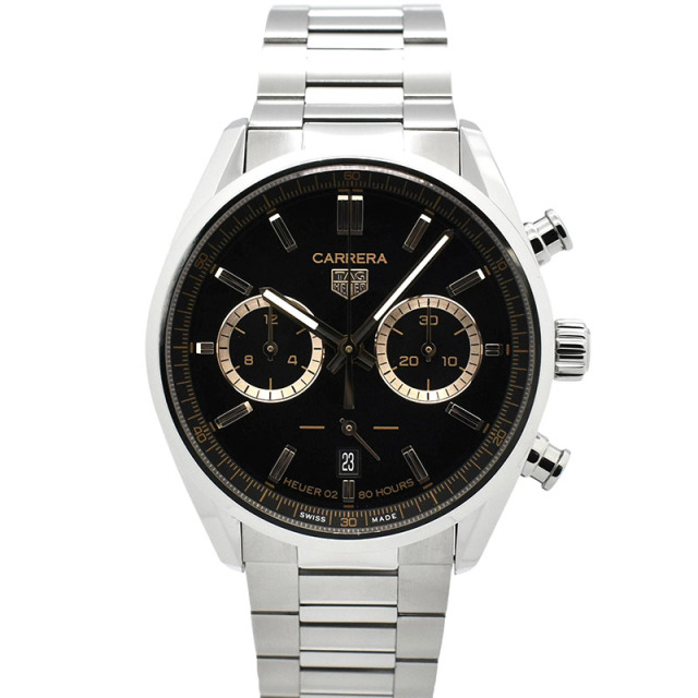 タグホイヤー　TAG HEUER　カレラ キャリバーホイヤー02 クロノグラフ ジャパンリミテッドエディション　CBN2019.BA0642　日本300本限定　SS　42mm　USED　中古