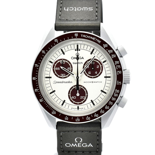 オメガ×スウォッチ　OMEGA×Swatch　ミッション トゥ プルート　SO33M101　バイオセラミック　42mm　未使用品
