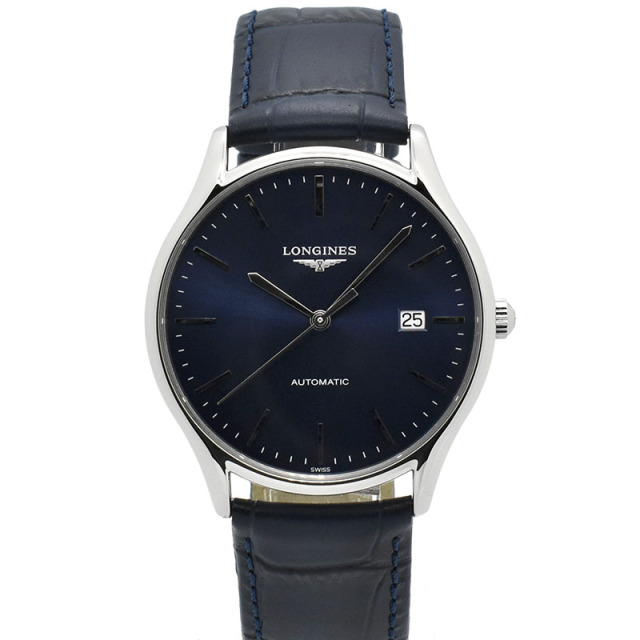 ロンジン LONGINES リール L4.960.4.92.2 ブルー 38mm 未使用品