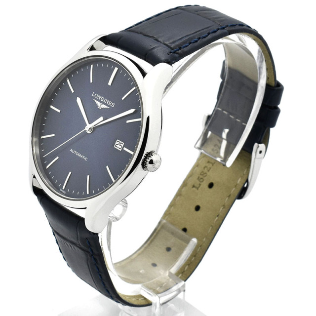 ロンジン LONGINES リール L4.960.4.92.2 ブルー 38mm 未使用品